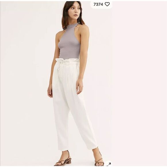 Free People Pants - Free People Margate Pleated Trousers- Size Small